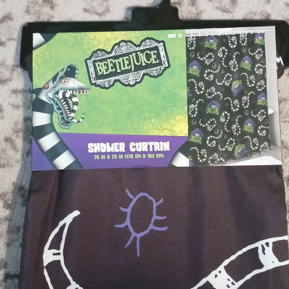 BEETLEJUICE STRANGE & UNUSUAL SHOWER CURTAIN